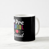 Zurück zur Schule Vorschullehrer Schüler Vorschule Kaffeetasse (VorderseiteRechts)