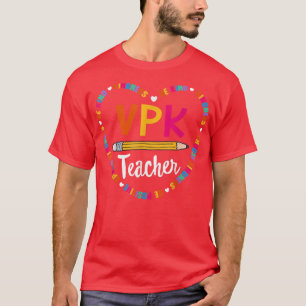 Zurück zur Schule VPK Lehrer freiwillig PreKinderg T-Shirt