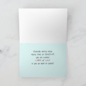 Zurück zur Schule während COVID-19 Autoverkehr Karte (Innenseite)