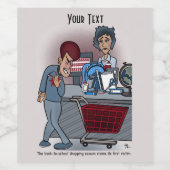 Zurück zur Schule Weinetikett (Einzelnes Label)