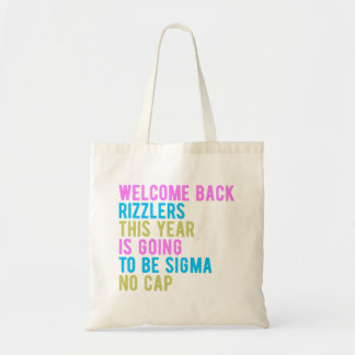 Zurück zur Schule Willkommen zurück Rizzlers Sigma Tragetasche