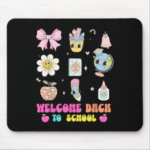 Zurück zur Schule Willkommen zurück zur Niedlichen Mousepad
