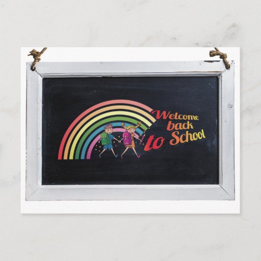 Zurück zur Schule | Willkommen zurück zur Schule Postkarte (Vorderseite)