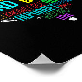 Zurück zur Schule Wolke Dritter Klasse Lehrer Poster (Ecke)