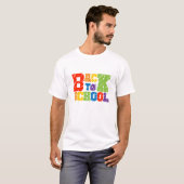 zurück zur Schule zum Shirt-Design T-Shirt (Vorne ganz)