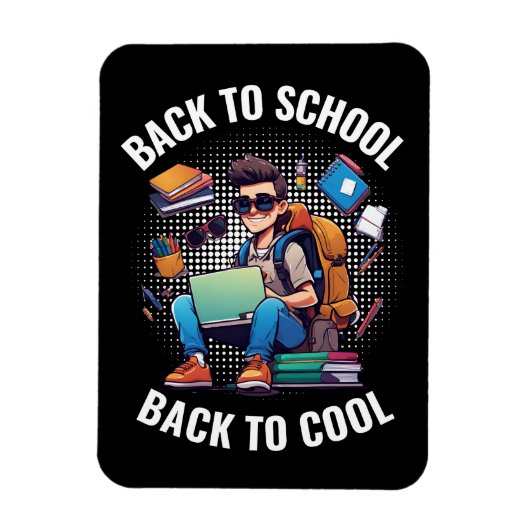 Zurück zur Schule zurück zu Cool Magnet (Vertikal)