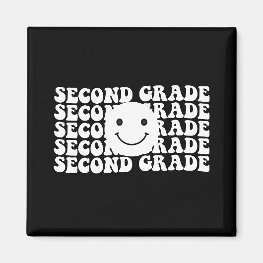 Zurück zur Schule Zweite Klasse Lehrer Magnet (Vorne)