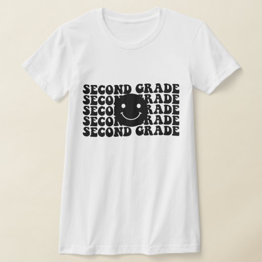 Zurück zur Schule Zweite Klasse Lehrer T-Shirt (Ablage )