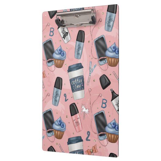 Zurück-zur-Schule-Zwischenablage für Mädchen Klemmbrett (Links)