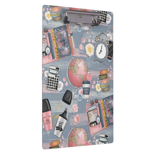 Zurück-zur-Schule-Zwischenablage für Mädchen Klemmbrett (Rechts)