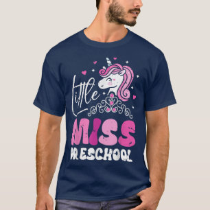 Zurück zur SchuleMädchen Kinder kleine Miss Vorsch T-Shirt
