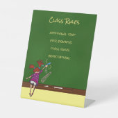 Zurück zur Schulhalskarte mit Mädchen Sockelschild (Vorderseite)