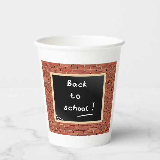 Zurück zur Schulhalskarte Pappbecher (Vorderseite)