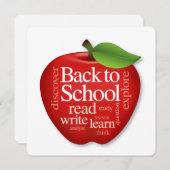 Zurück zur Schulkarte anpassen Einladung (Vorne/Hinten)