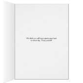 Zurück zur Schulkarte, Illustration junger Mädchen (Innen (Rechts))