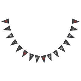 Zurück zur Schulkartentoilette: Dekoration der Kla Wimpelkette