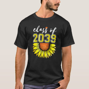 Zurück zur Schulklasse 2039 Handprint Pre K Sunfl T-Shirt