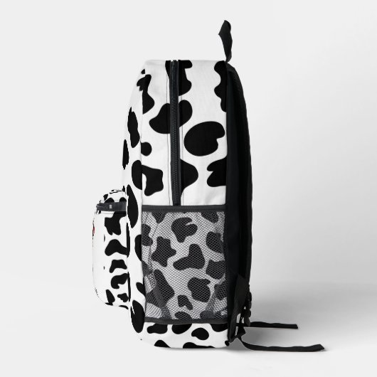 Zurück zur Schulkuh Schwarz und Weiß Bedruckter Rucksack (Rechts)