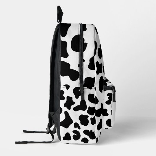 Zurück zur Schulkuh Schwarz und Weiß Bedruckter Rucksack (Links)