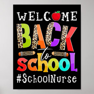 Zurück zur Schulkur am ersten Schultag Poster