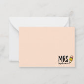 Zurück zur Schullehrerbewertung Pink Girly Mitteilungskarte (Vorderseite)