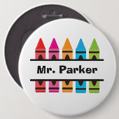 Zurück zur Schullehrerschaltfläche Button (Vorne & Hinten)