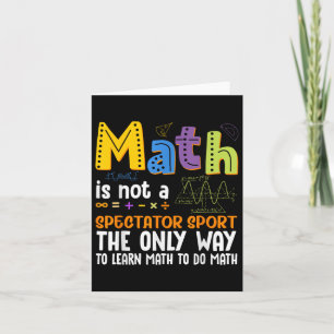 Zurück zur Schulmathematik ist kein Zuschauer für Karte