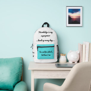 Zurück zur Schulmotivation Bedruckter Rucksack