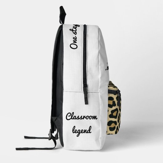 Zurück zur Schulmotivation Bedruckter Rucksack (Links)