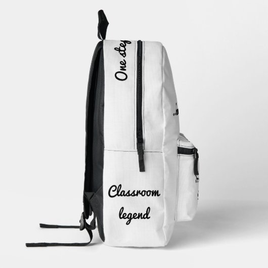 Zurück zur Schulmotivation Bedruckter Rucksack (Links)