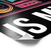 Zurück zur Schulretro-Lehre ist mein 80er im Jam Fotodruck (Ecke)