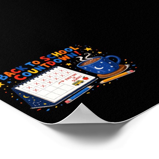 Zurück zur Schulstart-Countdown-Kalender Poster (Ecke)
