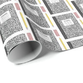 Zurück zur Schulversorgung Erster Tag Abschluss Geschenkpapier (Rolleneckpunkt)