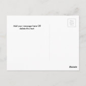 Zurück zur Schulzeit Personalisierter Lehrer Postkarte (Rückseite)