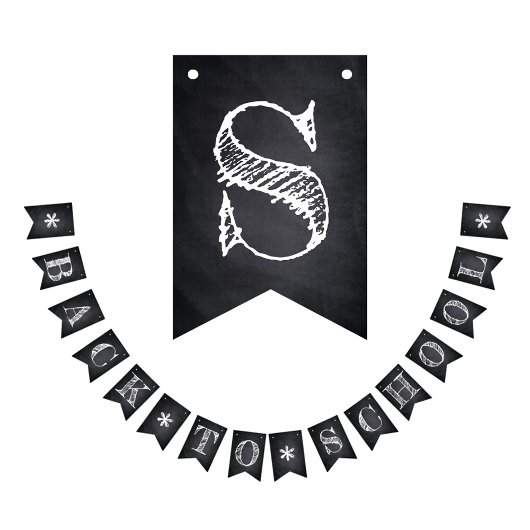 Zurück zur Schwarzen Brett-Dekoration im Klassenzi Wimpelkette