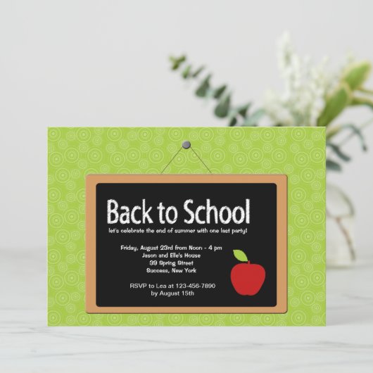 Zurück zur Schwarzen Karte der Schule (Stehend Vorderseite)