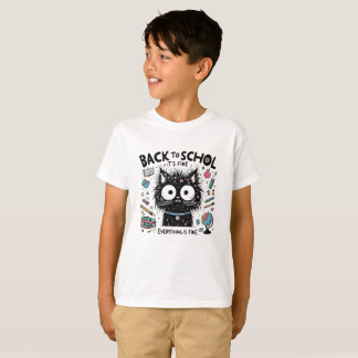 Zurück zur Schwarzen Katze in der Schule Es ist gu T-Shirt
