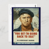 Zurück zur Seepostkarte Postkarte (Vorne/Hinten)