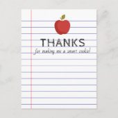 Zurück zur Smart-Cookie-Karte für Lehrer Postkarte (Vorderseite)