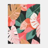 Zurück zur tropischen Insel Fleecedecke (Vorderseite)