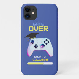 zurück zur Uni gelber blauer Glitzer Case-Mate iPhone Hülle