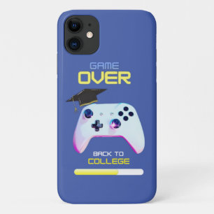 zurück zur Uni gelber blauer Glitzer Case-Mate iPhone Hülle