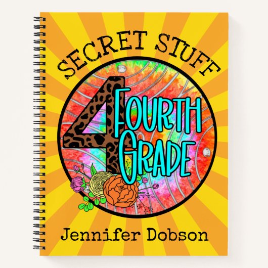 Zurück zur vierten Schulstufe Notizblock (Vorderseite)