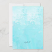 Zurück zur Wasserfarbe der Schule Einladung (Rückseite)