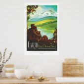 Zurück zur Weltraumtourismuswerbung Poster (Küche)