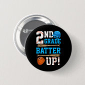 Zurück zur zweiten Klasse Baseball zuerst Button (Vorne & Hinten)