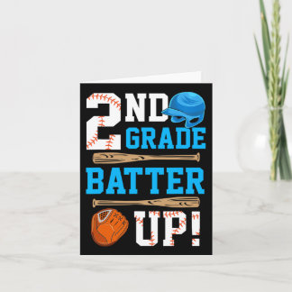 Zurück zur zweiten Klasse Baseball zuerst Karte