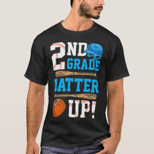 Zurück zur zweiten Klasse Baseball zuerst T-Shirt