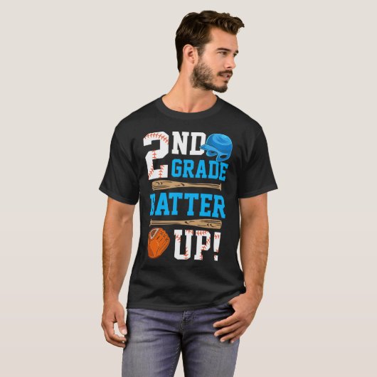 Zurück zur zweiten Klasse Baseball zuerst T-Shirt (Vorne ganz)