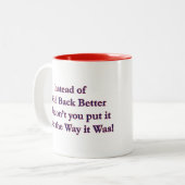 Zurück Zweifarbige Tasse (Vorderseite Links)